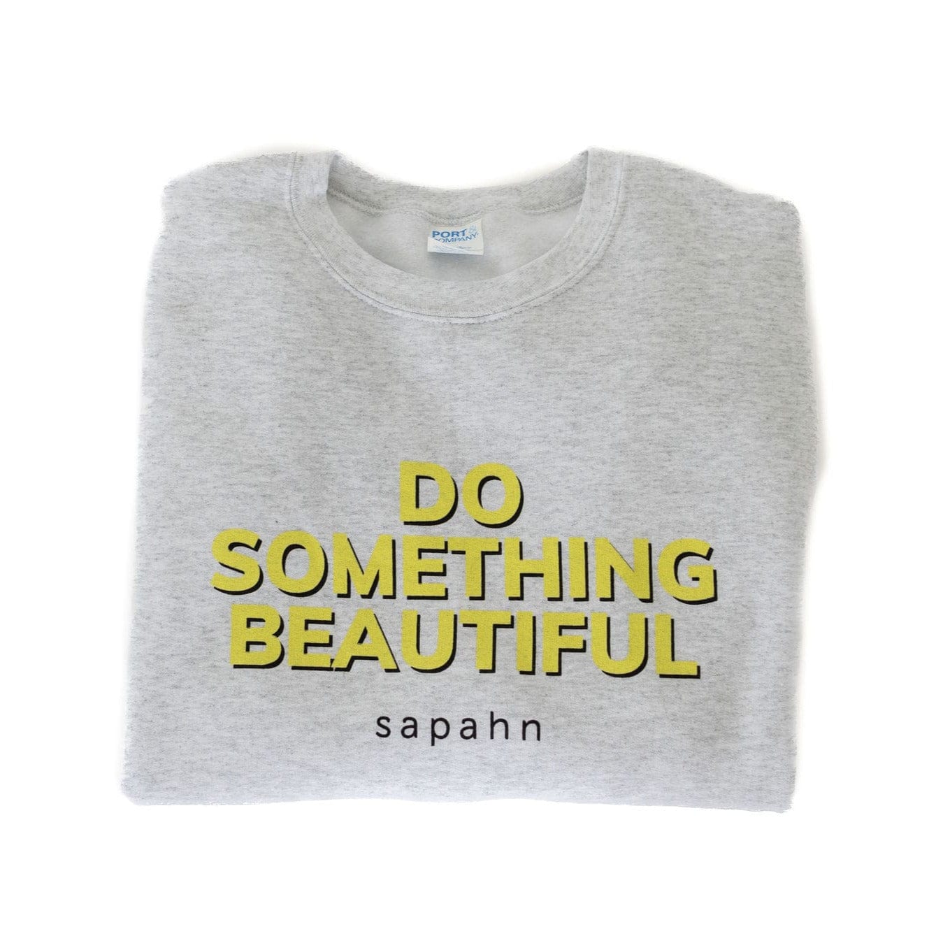 Do Something Beautiful Sweatshirt - Ash Grey / Small | Sapahn.