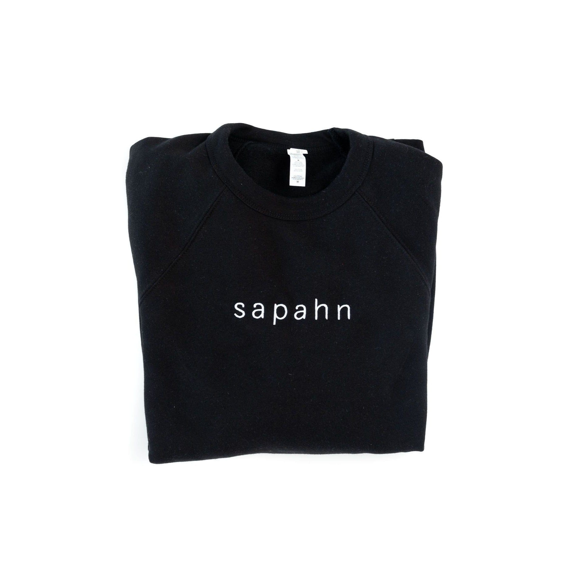 Sapahn Crewneck Sweatshirt - XSmall / Black | Sapahn.