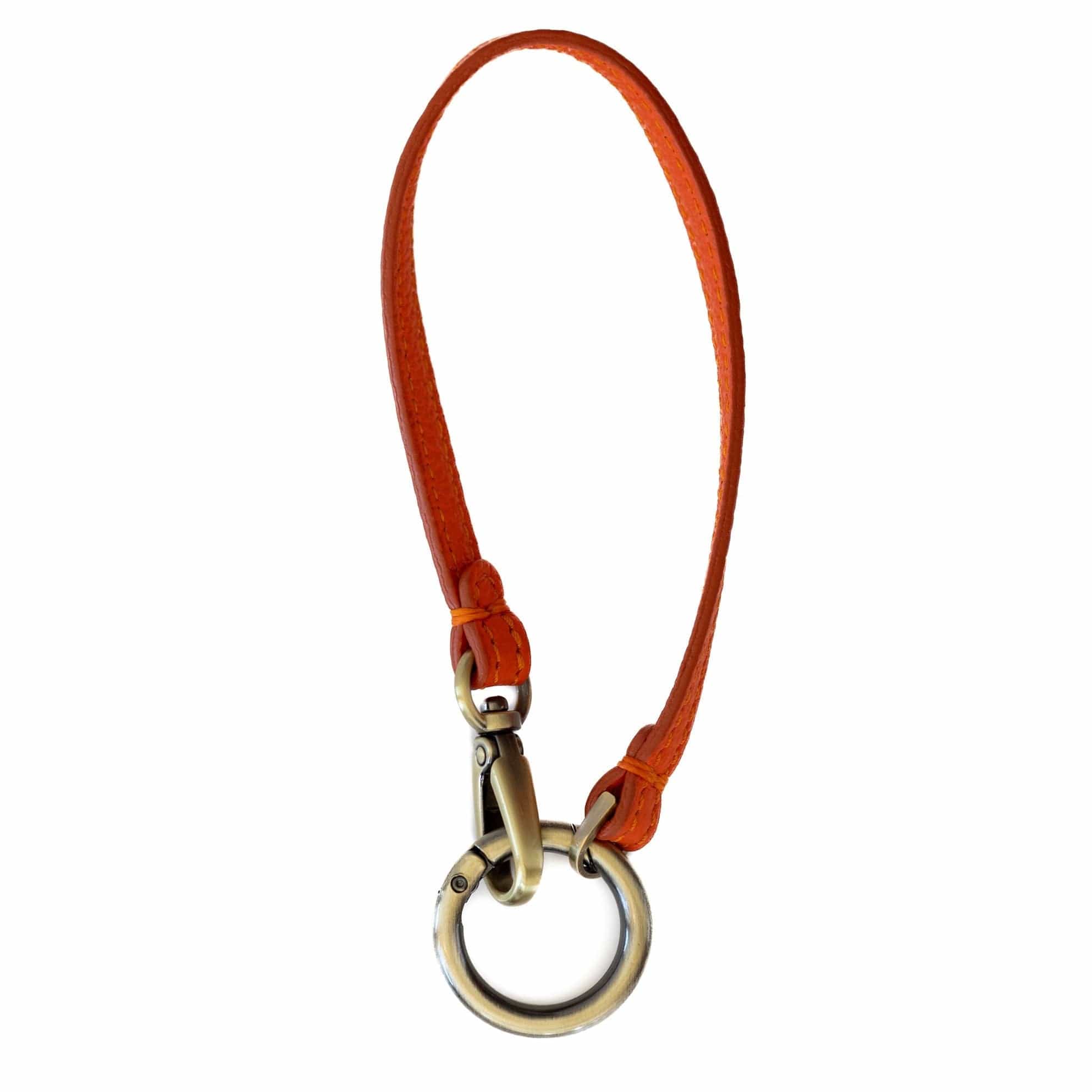 Wristlet Strap - Orange Oil Leather | Sapahn.