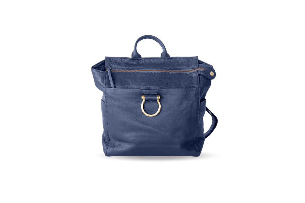 backpack mini travel bag State Bags Kane Made in Italy Lime Oiled Leather Natasha Mini