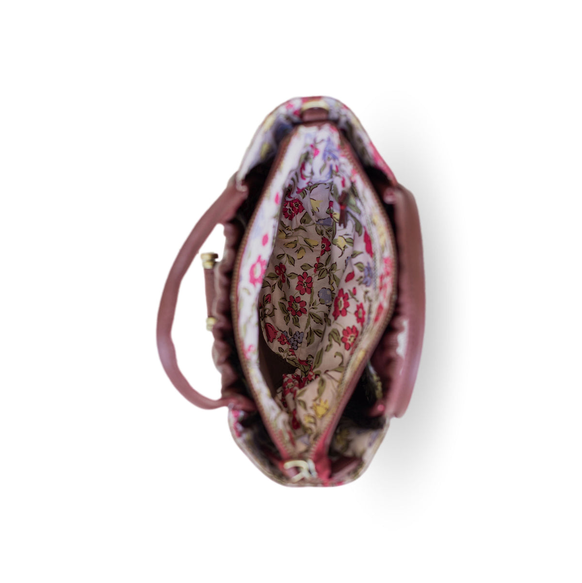 Sapahn Lily Crossbody in Burgundy Oil Leather #Color_Burgundy Oil Leather