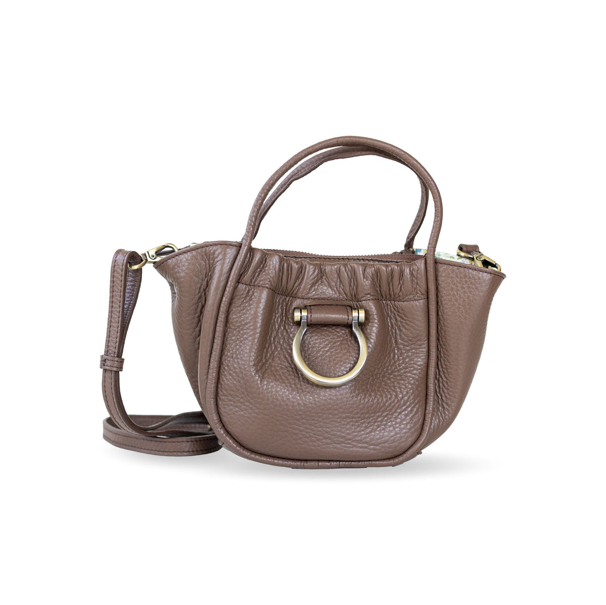 Sapahn Lily Crossbody in Toffee Oil Leather #Color_Toffee Oil Leather