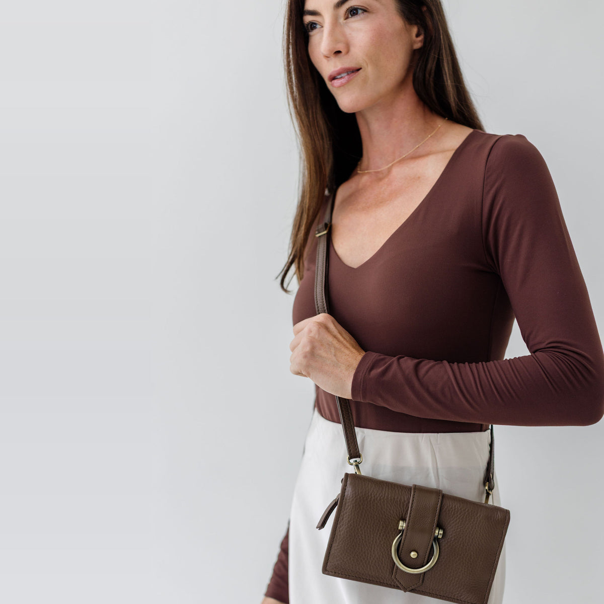 Sapahn Staney Crossbody in Toffee Oil Leather #Color_Toffee Oil Leather