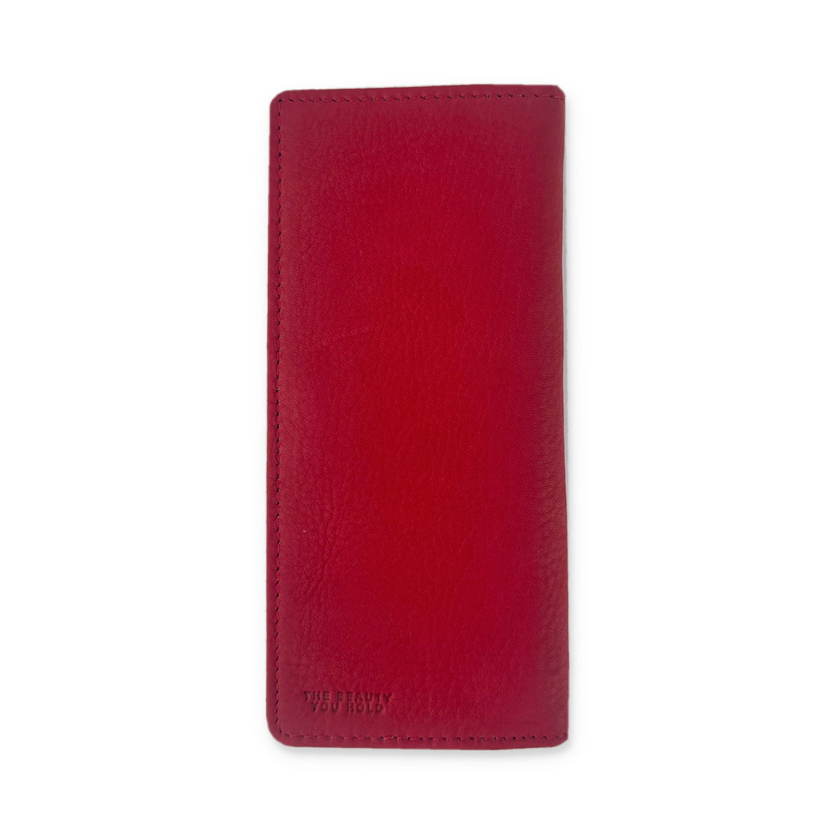 Sapahn Warren Wallet in Red Raw Leather #Color_Red Raw Leather
