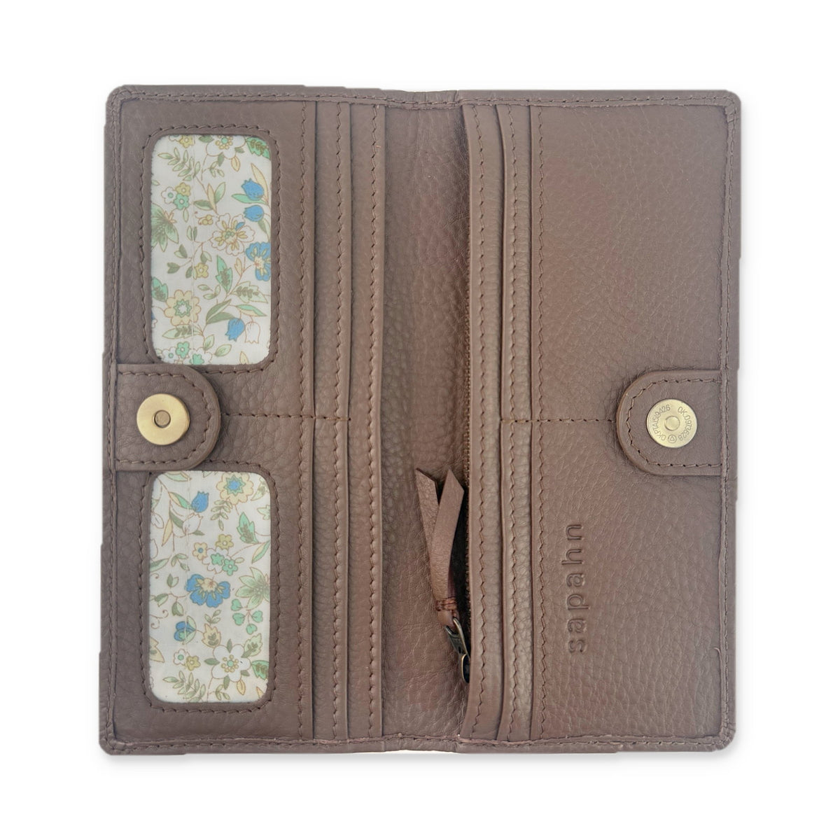 Sapahn Warren Wallet in Toffee Oil Leather #Color_Toffee Oil Leather