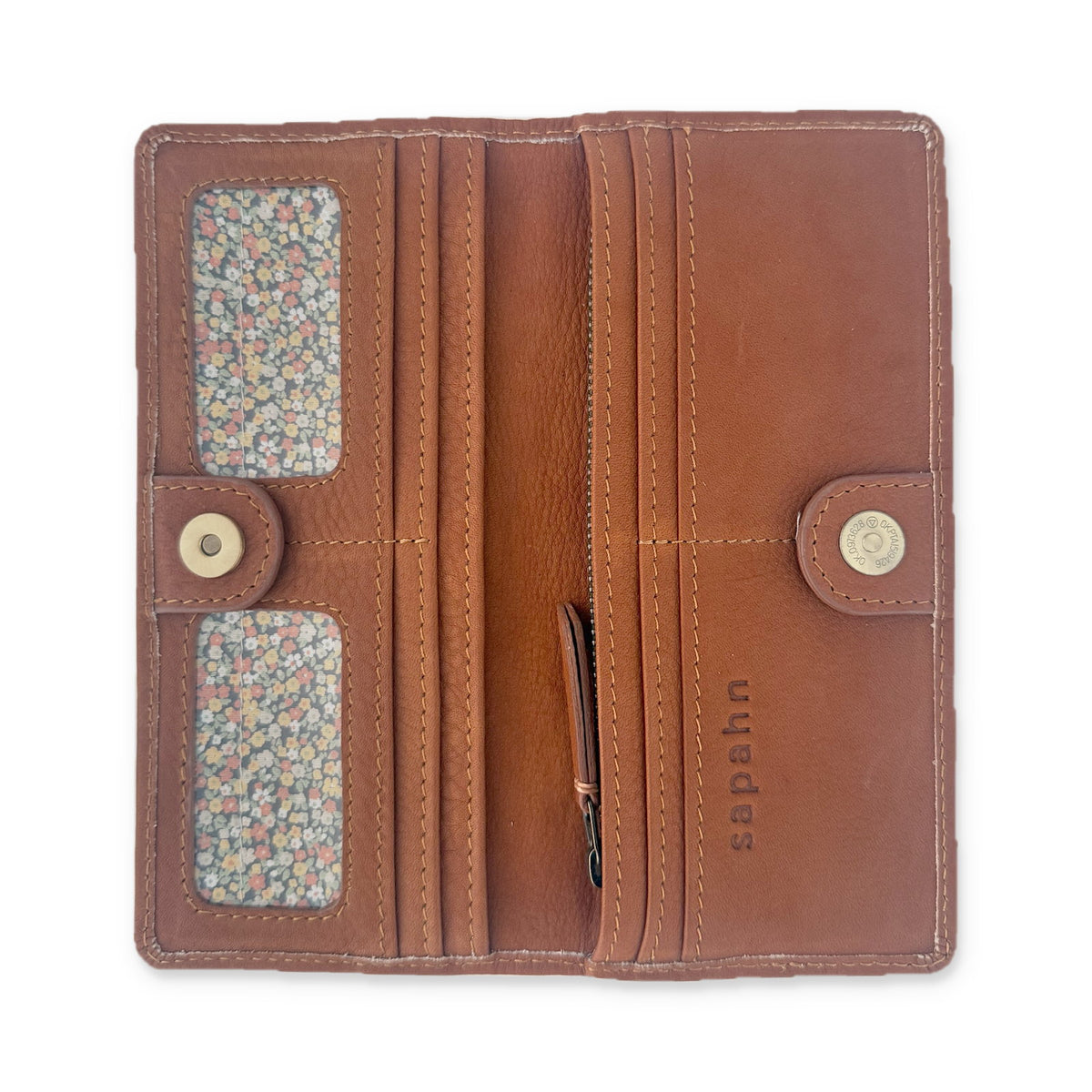 Sapahn Warren Wallet in Whisky Raw Leather #Color_Whisky Raw Leather