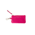 Mildred Card Holder - Silver Fuchsia Oil Leather | Sapahn.