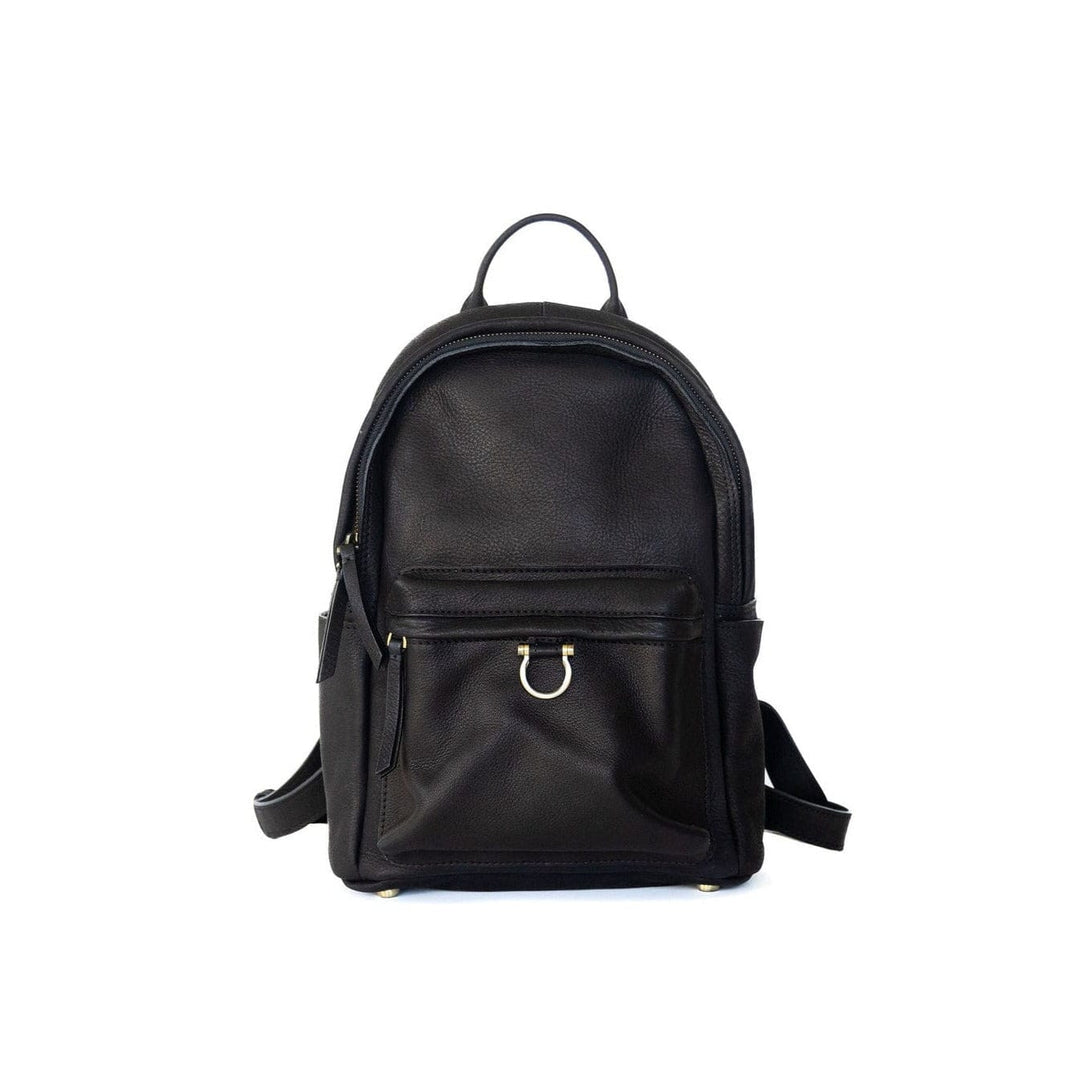 Shop GUCCI Unisex Plain Leather Logo Backpacks by selectM