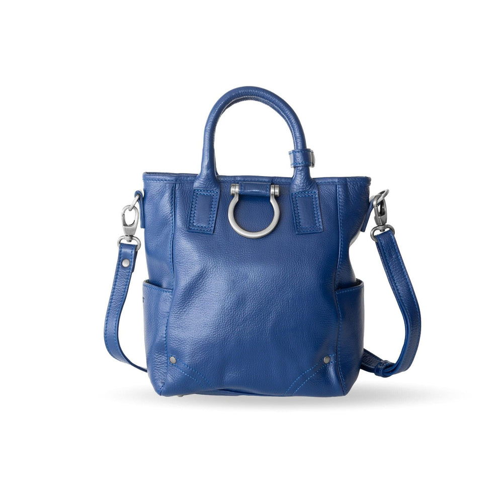 Chloe Mini Convertible Backpack and Crossbody Royal Blue Oil Leather