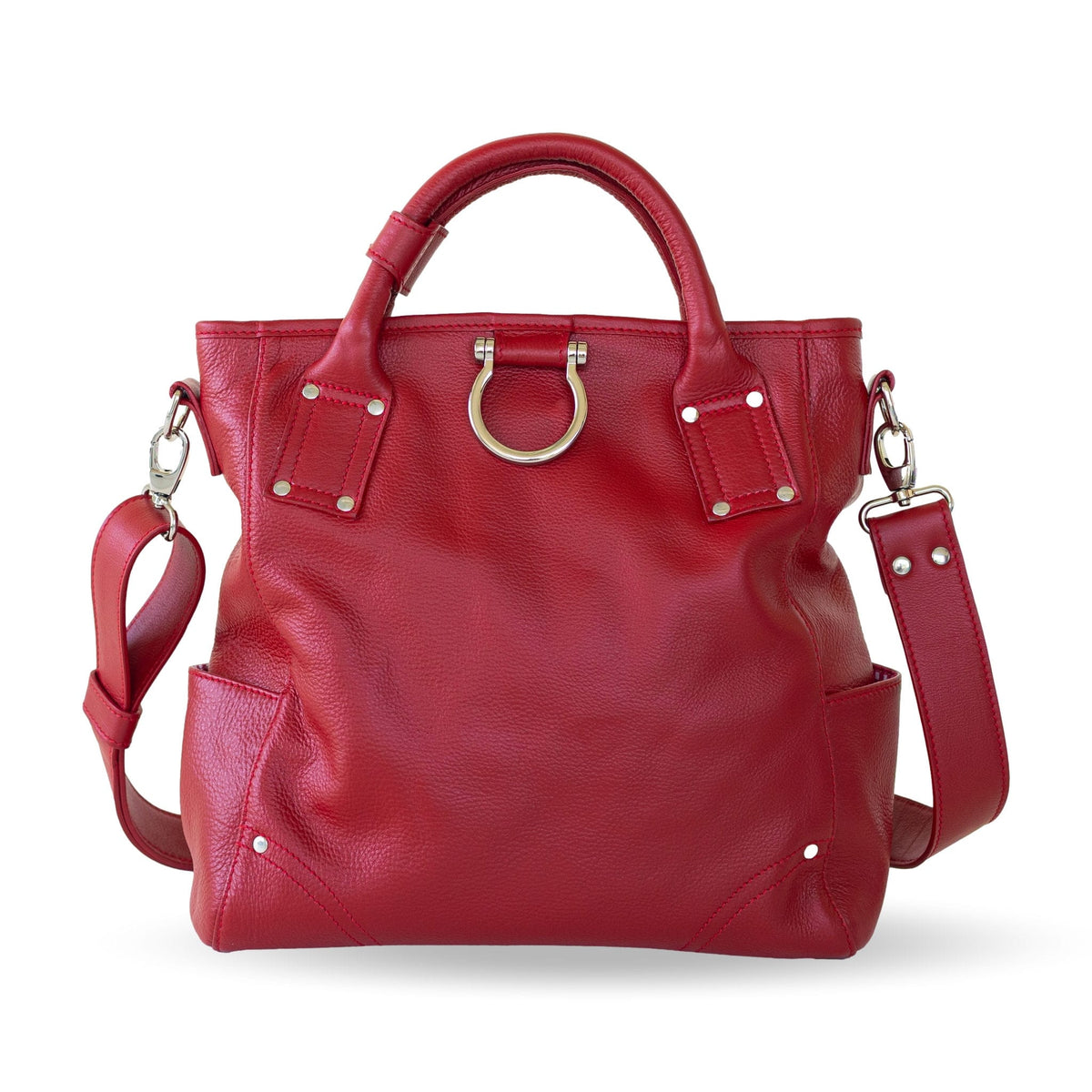 Chloe Leather Convertible Backpack and Crossbody Bag Whisky Raw Leather