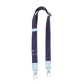 Rheta Bag Strap - Silver Navy Sky Blue Raw Leather | Sapahn.