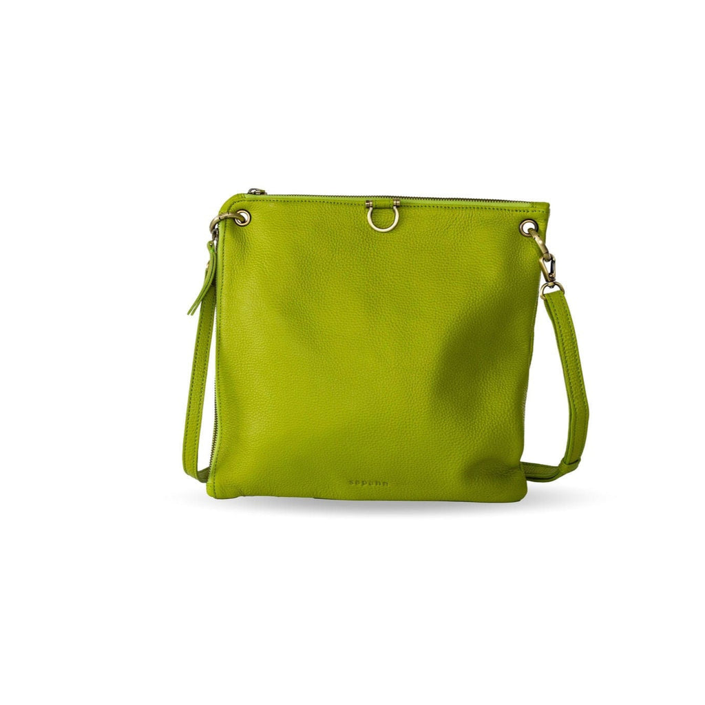 Rin Crossbody - Lime Oil Leather | Sapahn.