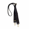 1.5 Inch Crossbody Strap - Black Raw Leather | Sapahn.