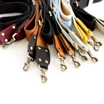 25 inch Leather Replacement Strap for Handbags Shoulder Bag Gold Tone  Buckles