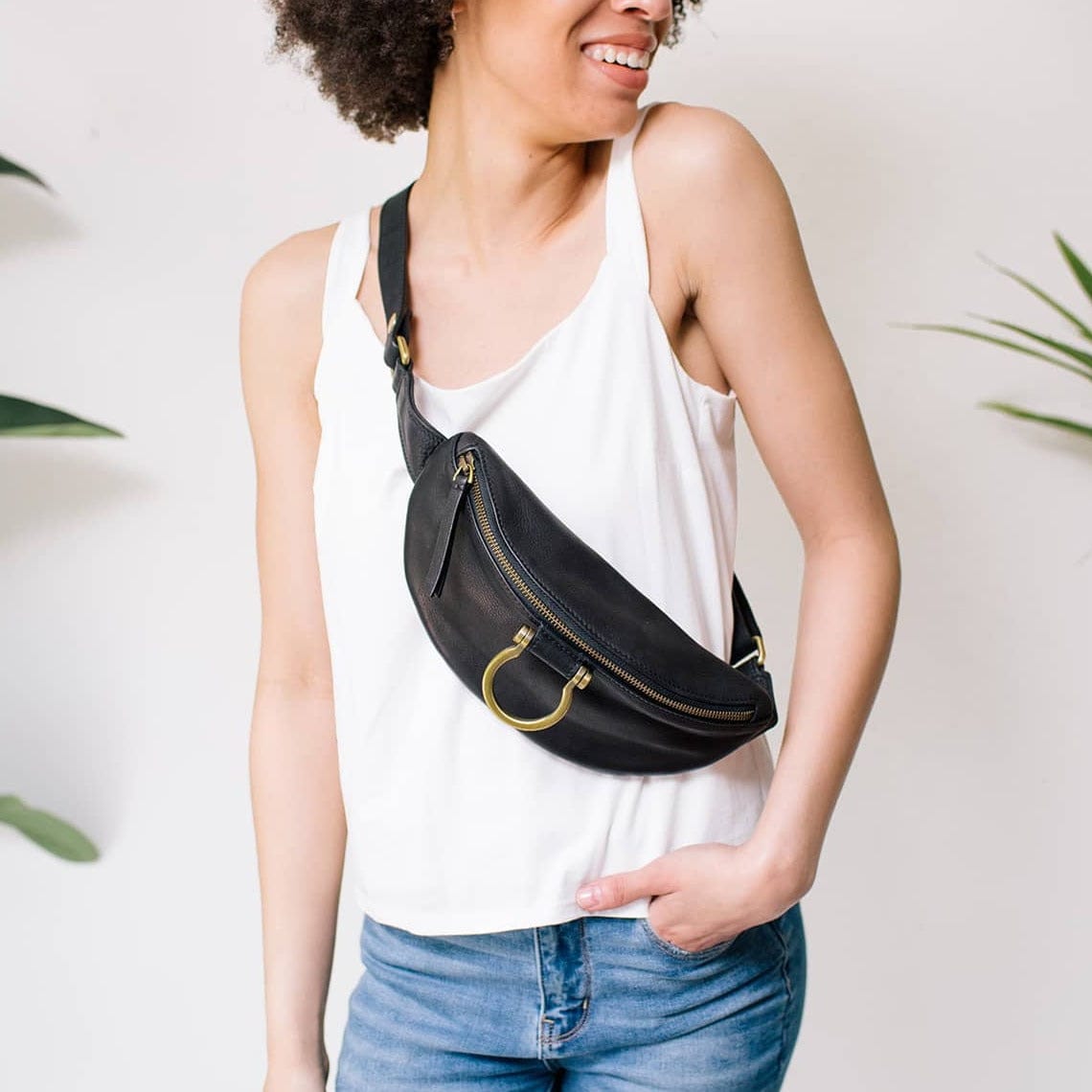 Retailer Belt bag / Fanny Pack / Small Leather bag