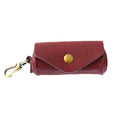 Gilda Lipstick Case - Cranberry Raw Leather | Sapahn.