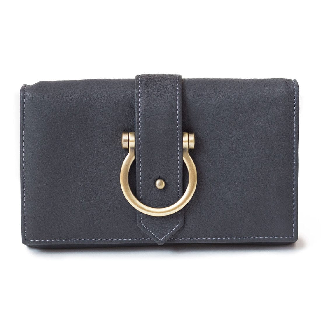 Sapahn Bag: Stanley Leather Crossbody Wristlet Wallet Walnut
