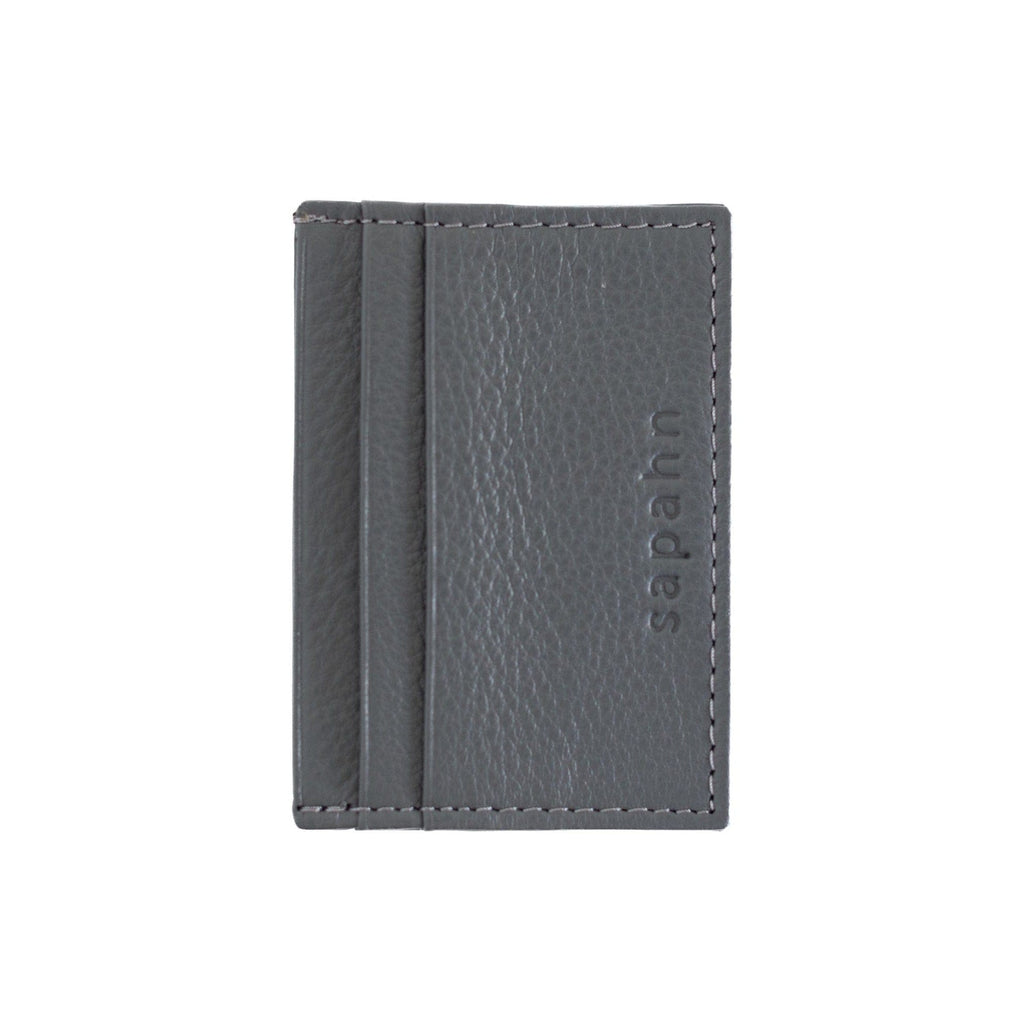 Steph Card Holder - Stone Oil Leather | Sapahn.