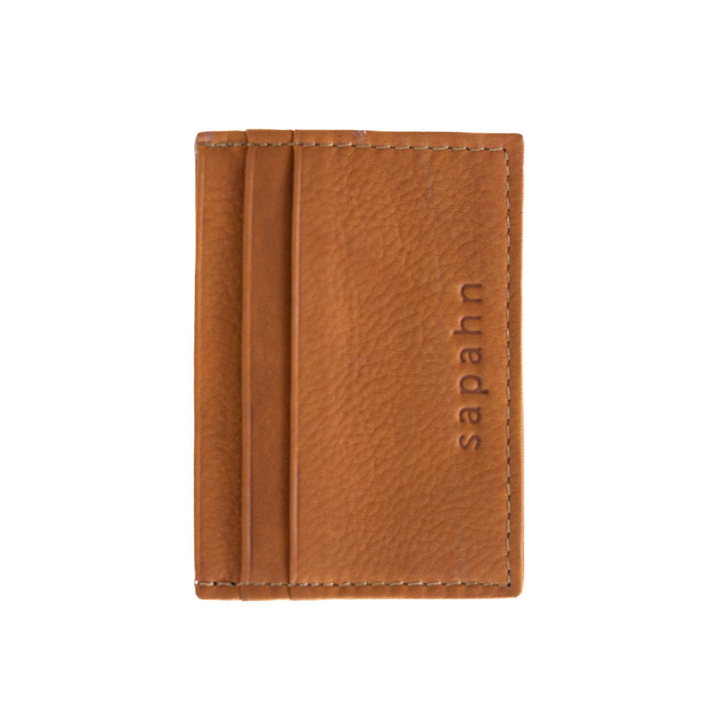 Steph Card Holder - Whisky Raw Leather | Sapahn.
