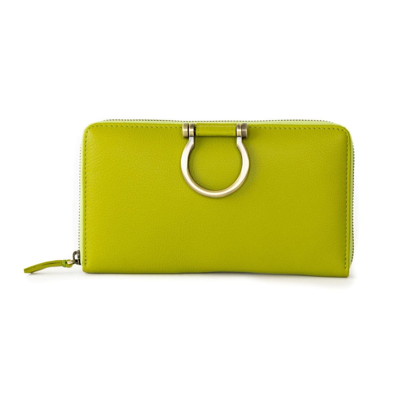Winnie Jo XL Wallet and Crossbody - Lime Oil Leather | Sapahn.